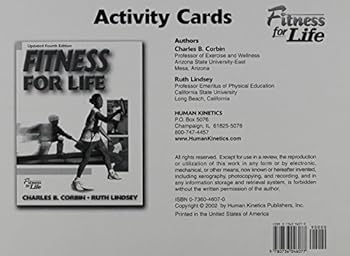 Hardcover Fitness for Life Activity Cards Book