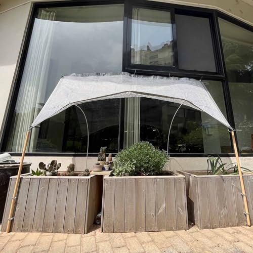 Toile d'ombrage en aluminium 55% 4x8m avec œillets pour serre et jardin - 6