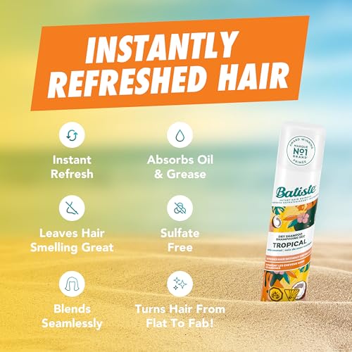 Image of Batiste Dry Shampoo, Tropical, 199ml