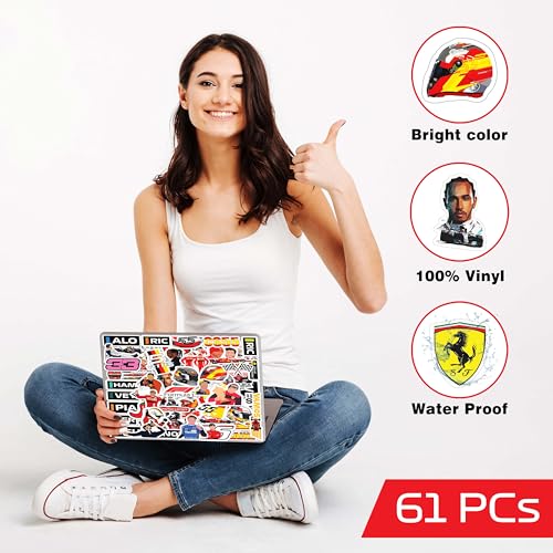 Image of FlyBuyHub Aesthetic Vinyl Journal Stickers for Phone Case, Laptop, Notebook, Dairy, Water Bottle, School Bag, Etc Self-Adhesive Stickers Set of 50 Glossy and Waterproof Stickers (F1 Stickers)