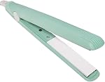 Mini Hair Straightener 2 in 1 Straight and Curly Hair Flat Iron Ceramic Tourmaline Plate 100-240V 20W US Plug (Green)