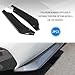 Pvotawp 2PCS Car Spoiler Wniversal Mini Spoiler, Car Rear Diffuser Side Skirts Bumper Guard Diffuser Splitter Lip Body Kit With Bolts, Universal Angle Protector for Side Fender Skirt Lip(Carbon Fibre)