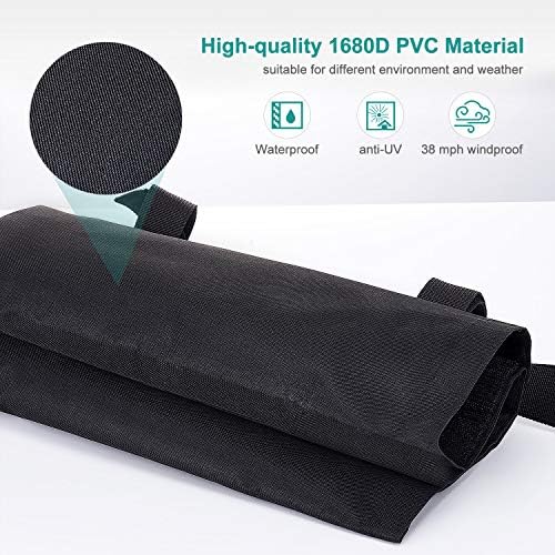 BROSYDA Gazebo Weights Set of 4 Heavy Duty, Sandbags Industrial Grade 1680D Weights for Gazebo Legs, PVC Coating Inside,sandbag weights for Any Pop Up Tents Canopy Outdoor Patio (Double-tube)