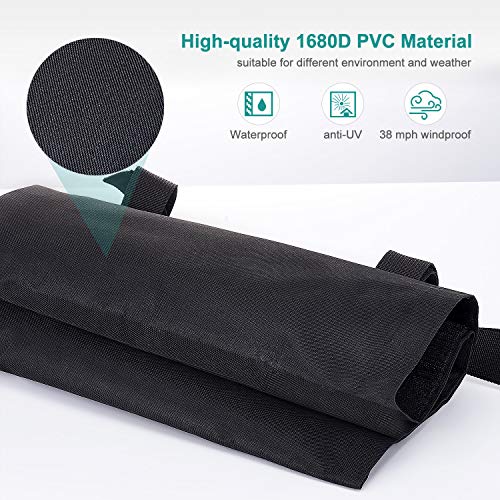 Brosyda Canopy Weights Set of 4, Sand Bags for Canopy, Heavy Duty 600D Gazebo Weights Sandbags for Any Pop Up Tent Gazebo Canopy Outdoor Sun Shelter Umbrella (16"×16", Sand Not Included)