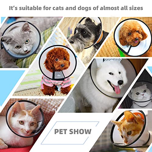 Qiyadin Plastic Pet Recovery Collars & Cones For Dogs And Cats After Surgery Adjustable Dog Neck Cone Surgical Elizabeth E-Collar Prevent Biting And Stop Licking Wound (Xxs-Neck: 7.1-9.0 In) #TOP5