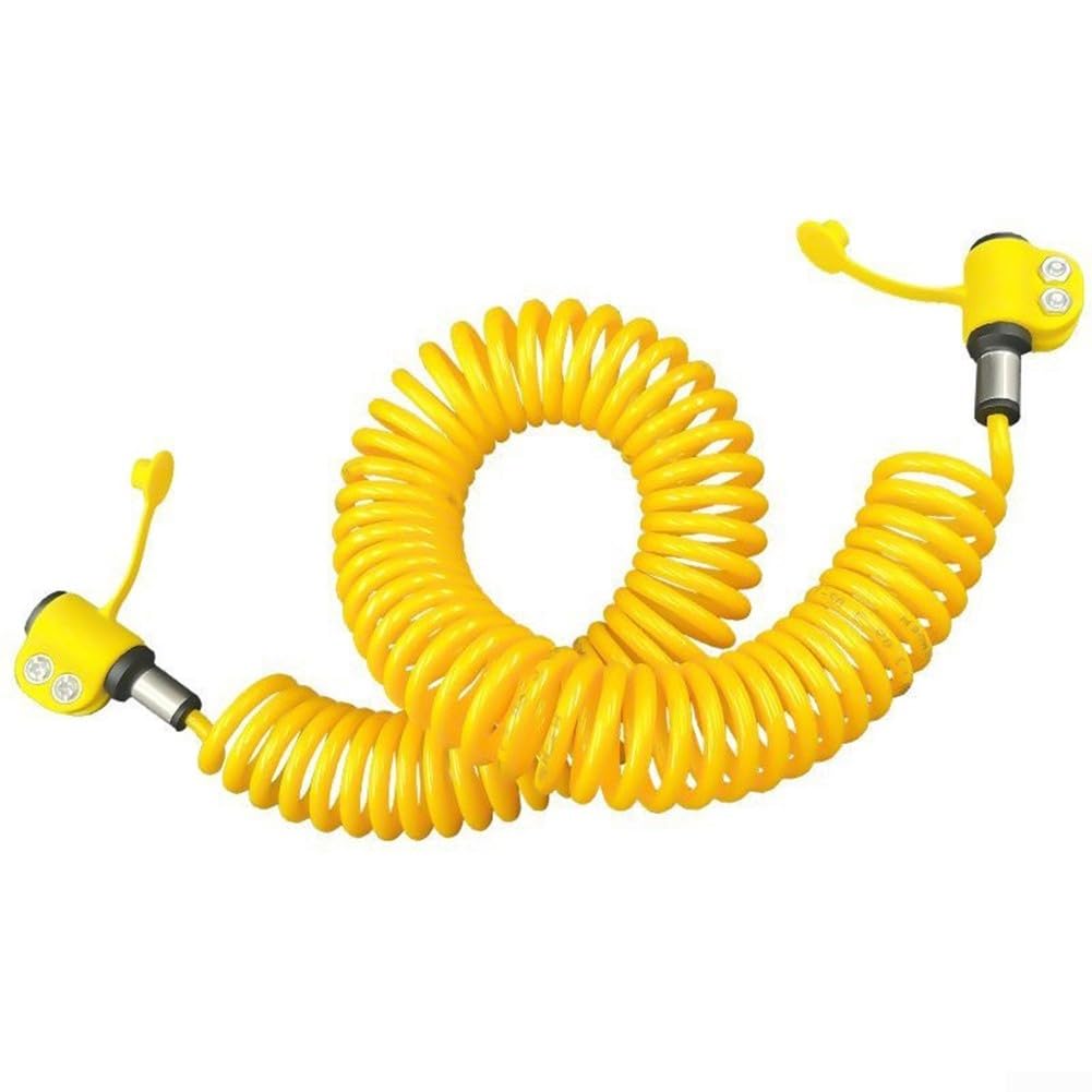 Welding Machine Connecting Hose for Argon Gas Pressure Reducing Gauge with Quick Connect Retractable Spring Tube for MIG TIG Applications Gas Flow Control and Sto