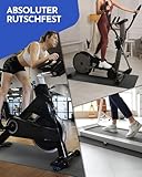 NEOLYMP Bodenschutzmatte Fitnessgerät (120 x 60 cm) - Laufband Matte 8mm Dicke - langlebig, rutschfest & stoßdämpfend - Fitness Unterlegmatte für Crosstrainer - Gymnastikmatte, Fitnessmatte