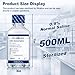 CryoKing 0.9% Normal Saline Solution, 0.1μm Filtration Sterilized Sodium Chloride Solution, Ready-to-Use Buffer for Lab Research Only, 500ml/Bottle (500ml Total)