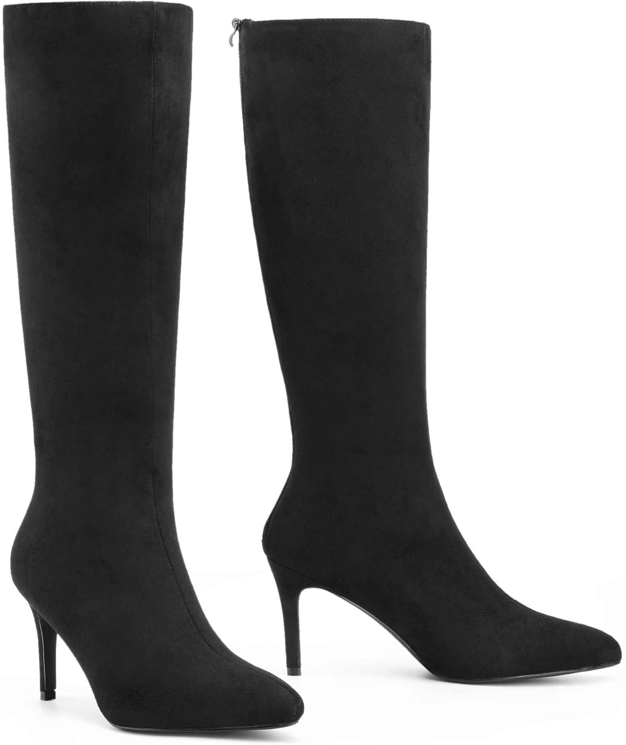 Perphy Classic Pointed Toe Stiletto Heel Knee High Boots for Women - Image 5