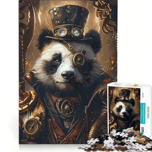 Rompecabezas de panda steampunk de 1000 piezas, ideal para pasar el tiempo en casa