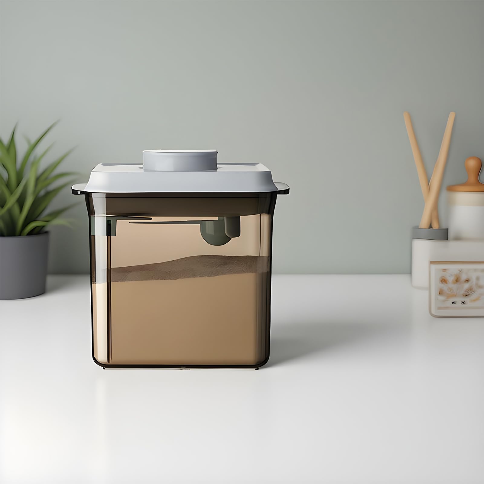 Contenitore Portatile Per Latte In Polvere Contenitore 1700ml A Tenuta | Porta Latte In Polvere Con Misurino Per Casa Cucina Dispensa Asilo