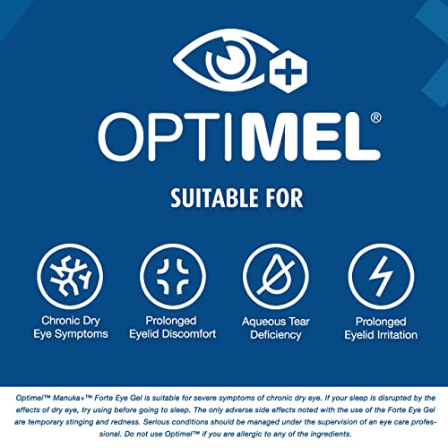 Optimel Manuka+ Honey Forte Eye Gel, Preservative Free, Alleviate Symptoms Of Chronic Dry Eye, Restore Eye Comfort Overnight, Pharmaceutical Grade Manuka Honey, Natural By Design, 0.34Oz (Pack Of 1) #TOP2