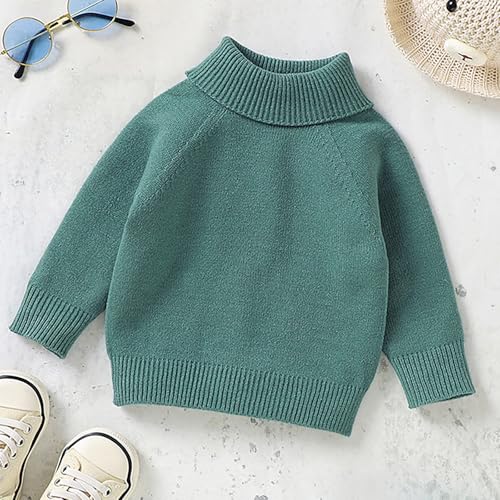 Kids Soft Cozy Knitwear Long Sleeve Warm Knitted Pullover Solid Color Stylish Comfortable Round Neck Sweater Top3
