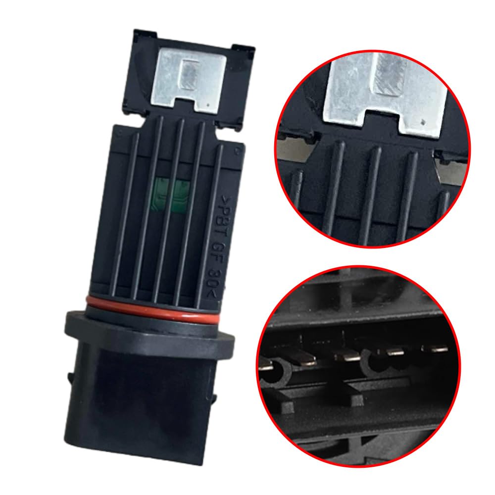 Riloer Sensor de masa de aire de coche, sensor de flujo de aire de masa de repuesto MAF compatible con Mercedes E430 1998-2002, ML500 2002-2005, C320 C240 ML350 CLK320 C280, A6110940048, 6110940048