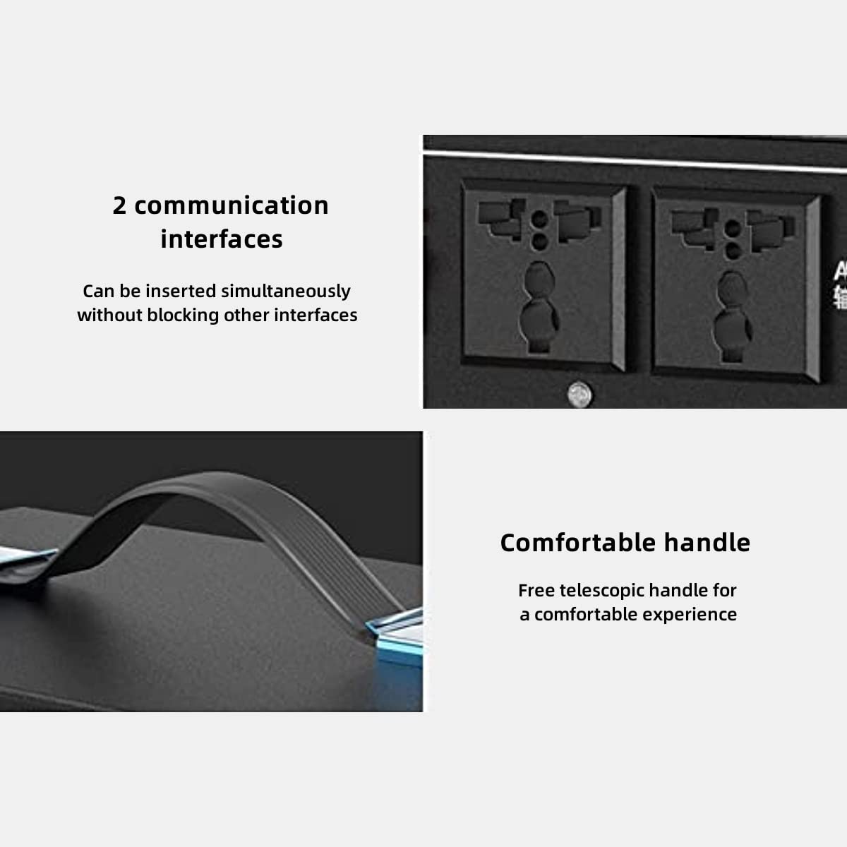 Batterie de camping, station d'alimentation portable, port USB C PD, sortie CC, alimentée par panneau solaire, prise murale pour voiture, pour aventures en plein air (cellule polymère 90 000 mAh, 30