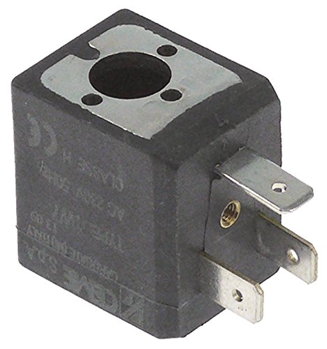 CEME Bobina magnética 1W7, conector plano, 6,3 mm, recepção, diâmetro 10 mm, 10 mm, 50 Hz, altura 30 mm, 230 V CA