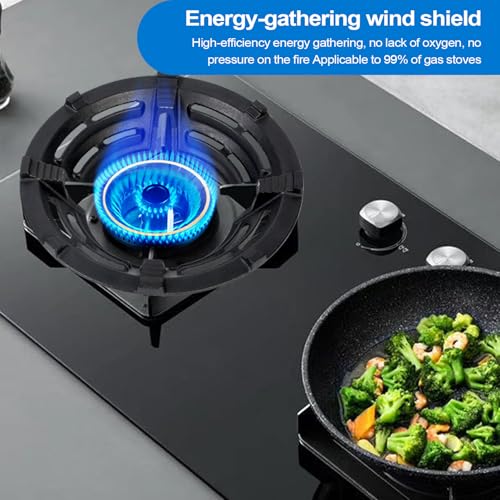 Support de wok coupe-vent pour optimiser la chaleur des plaques - 4