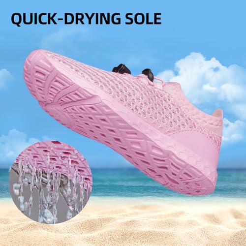 Image of DOUSSPRT Water Shoes for Kids Boys Girls Quick Dry Beach Sports Swim Pool Aqua Shoes for Toddler /Little Kid /Big Kid