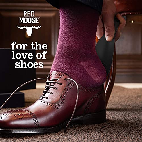 Red Moose Shoe Horn - 7.5 Inch, Solid Steel - Durable Metal, Ergonomic Handle - Made In Usa #TOP4