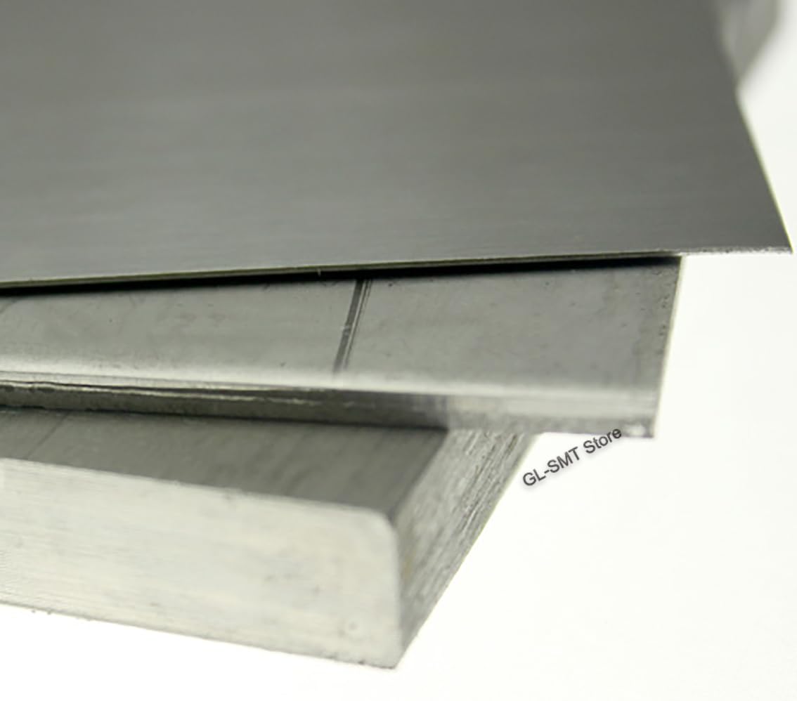 TA2 Spessore lamiera di titanio 0.5/0.6/0.8/1-4mm Piastra in titanio Modello fai da te Stampo Materiale Lavorazione Parti Larghezza 100mm 150mm(100x100x0.6mm(2pcs))