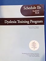 Dyslexia Training Program Schedule IIA 0838822029 Book Cover