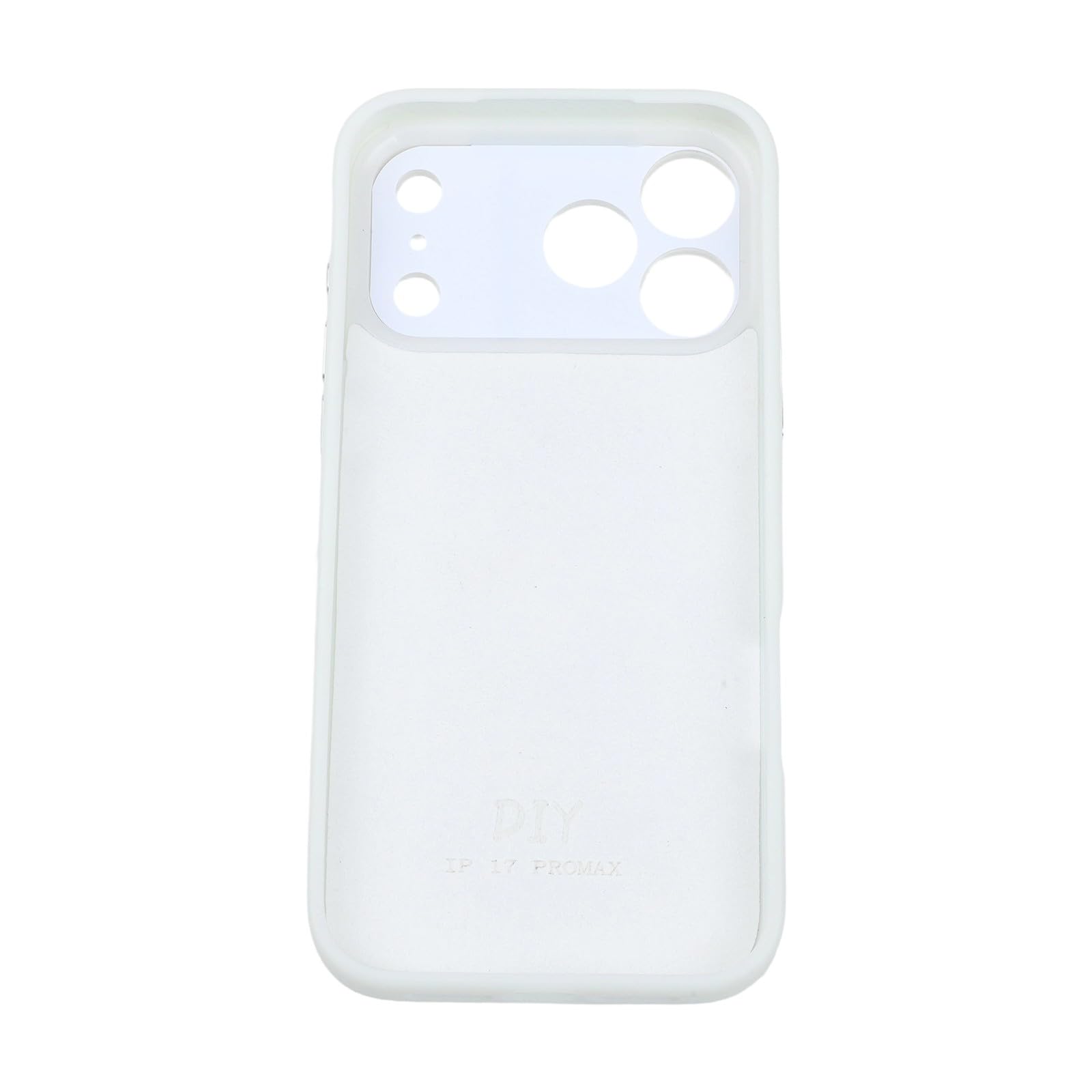 FUBESK Custodia per display wireless per iPhone 17 Pro Max con tecnologia | Guscio fotografico personalizzato fai da te, copertura in vetro TPU ibrido sottile, bianco