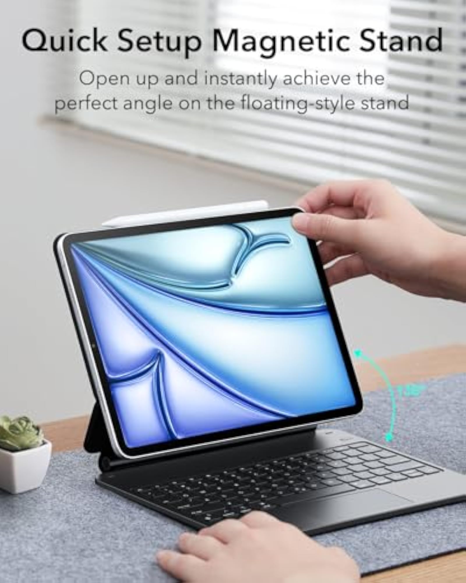 iPad Air/Pro Case with Quick-Set Magnetic Stand