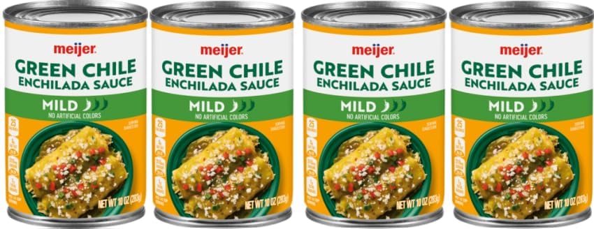 Generic (Pack Of 4 Cans) Green Chili Mild Enchilada Sauce, 10 oz