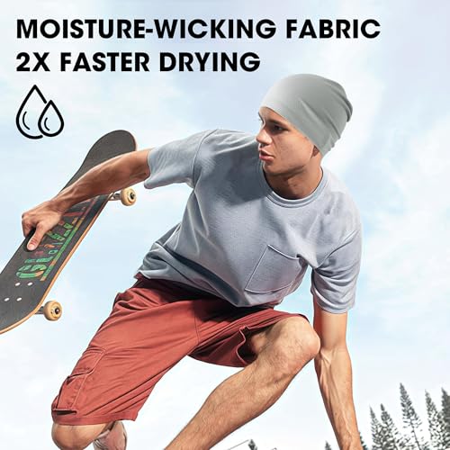 Image of WTACTFUL Cooling Skull Caps for Men Women - Lightweight Breathable 3D Mesh Running Caps for Cycling & Summer