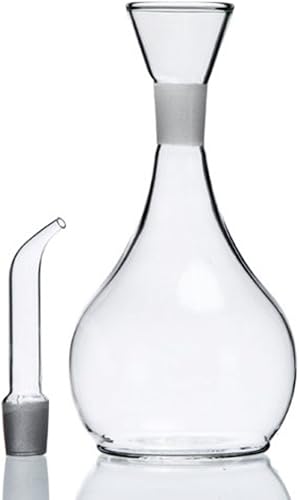 Miniatura 4 de Eleton 's Planet - Decantador de aceite de vidrio y cruet de 14 onzas, dispensador de aceite de oliva piriforme