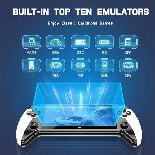 X9 Retro Handheld Game Console,Retro Game Console,5.5-Inch HD IPS Screen, 20,000+ Classic Games, TV Output, Bluetooth Controller, Expandable Storage, 5-Hour Battery Life - Thumbnail 6