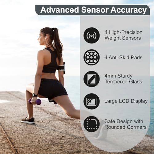 Image of Healthgenie Weight Machine for Body Weight Thick Tempered Glass LCD Display With 3 Years Warranty Weighing Scale Shine Plus