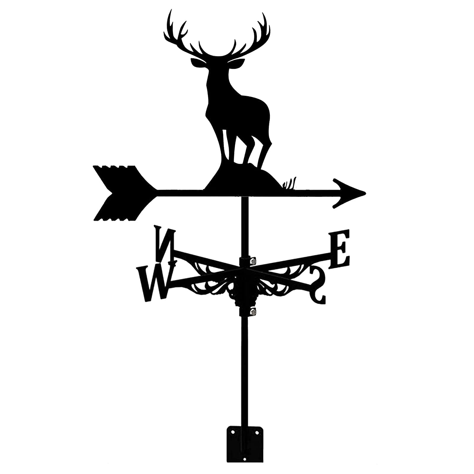 TAXXII Weather Vane Stainless Steel Weathervane for Garden Creative Stake Wind Yard Cupolas Farm Sheds