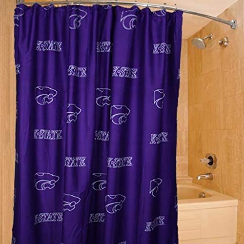 Image of College Covers Everything Comfy Kansas State Wildcats Bright and Colorful Shower Curtain Cover
