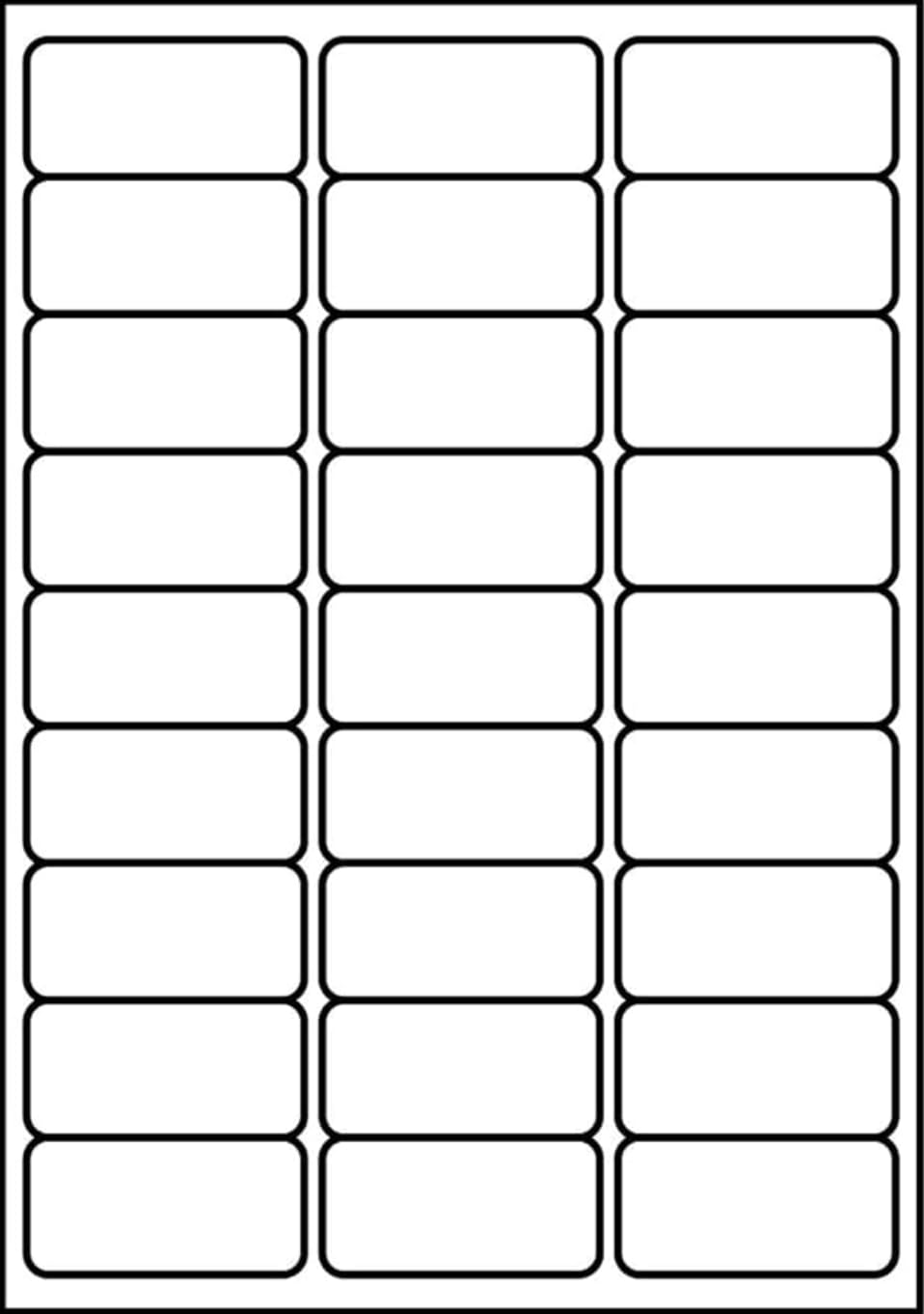 SmithPackaging A4 Self Adhesive Address Labels, 27 Labels Per Sheet, 20 Sheets, 63.5 x 29.6mm, 540 Labels