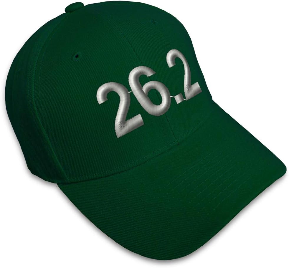 Custom Baseball Cap 26.2 Marathon Runner A Embroidery Dad Hats for Men & Women