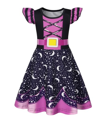 AmzBarley Girls Nightgowns Princess Nightgown Pajamas for Toddler Kids Sleepwear Flutter Sleeve Nightie Sleep Dress