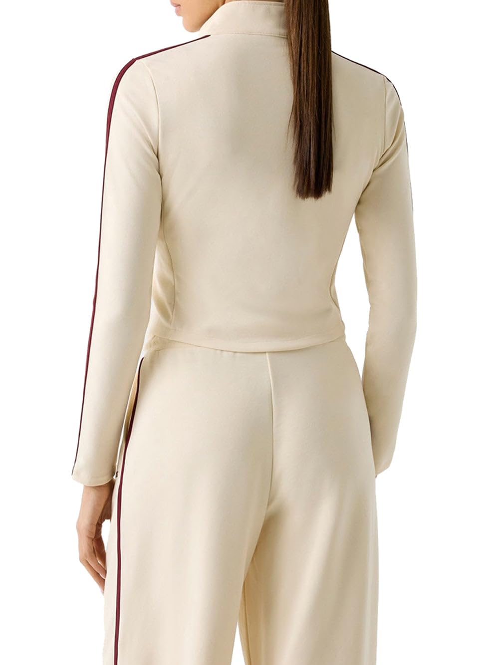 GUESS Felpa Jasmine - Crema Jasmine Full Zip SWE - S