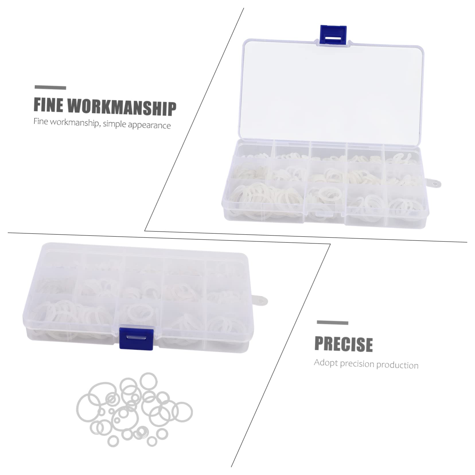 Ciieeo 3 Set Rondelle Ricambio Nylon Assortimento Guarnizioni Impermeabili Per Riparazioni Idrauliche E Automotive Per Perdite E Accessori 260 Pezzi*3