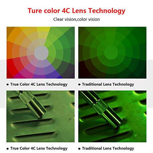 Tekware Large Viewing True Color Solar Powered Auto Darkening Welding Helmet, Hemispherical 4C Lense, 4 Arc Sensor Wide Shade Range 4/5-9/9-13 Luminous Welder Mask For Mig Tig Arc Grinding Plasma #TOP4