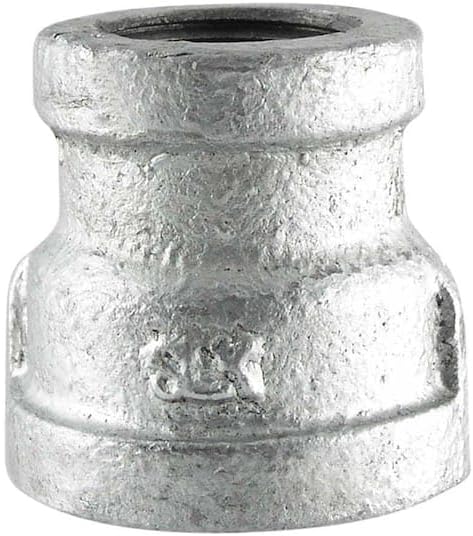 2-1/2 X 2 GALVANIZED REDUCING COUPLING, Galvanzied Steel Malleable Pipe Fittings, Steel For Heating Industrial Residential Commerical Plumbing