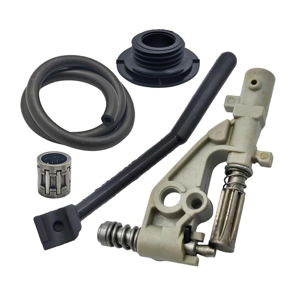 Kit linea pressione olio adatto for motosega 455 455E 460 461 Sostituisci pignone oliatore ingranaggio a vite senza fine