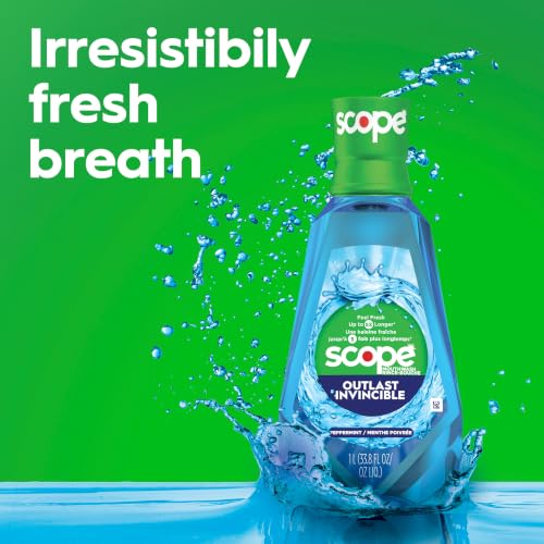 Crest Scope Outlast Mouthwash, Long Lasting Peppermint, 1 L (SG_B019FGCOW6_US) - image 3