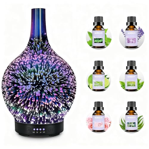 Essential Oil Diffuser Electric Aromatherapy Diffuser with 6 Esse...