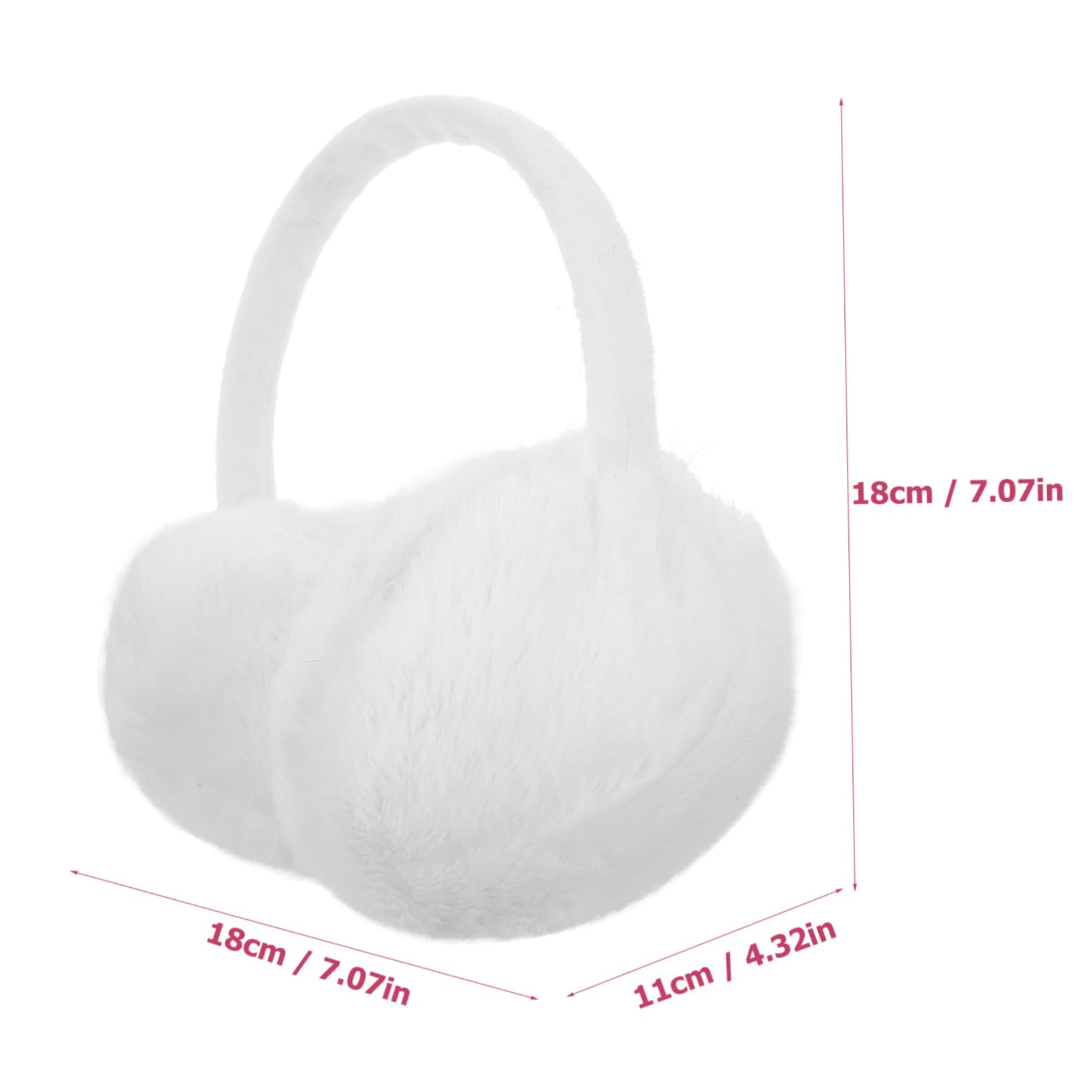 FOMIYES Warm Earmuff for Women Furry Plush Ear Protector Comfortable Ear Warmers for Winter Fashion present for Cold Weather Stylish Ear Protection Muff