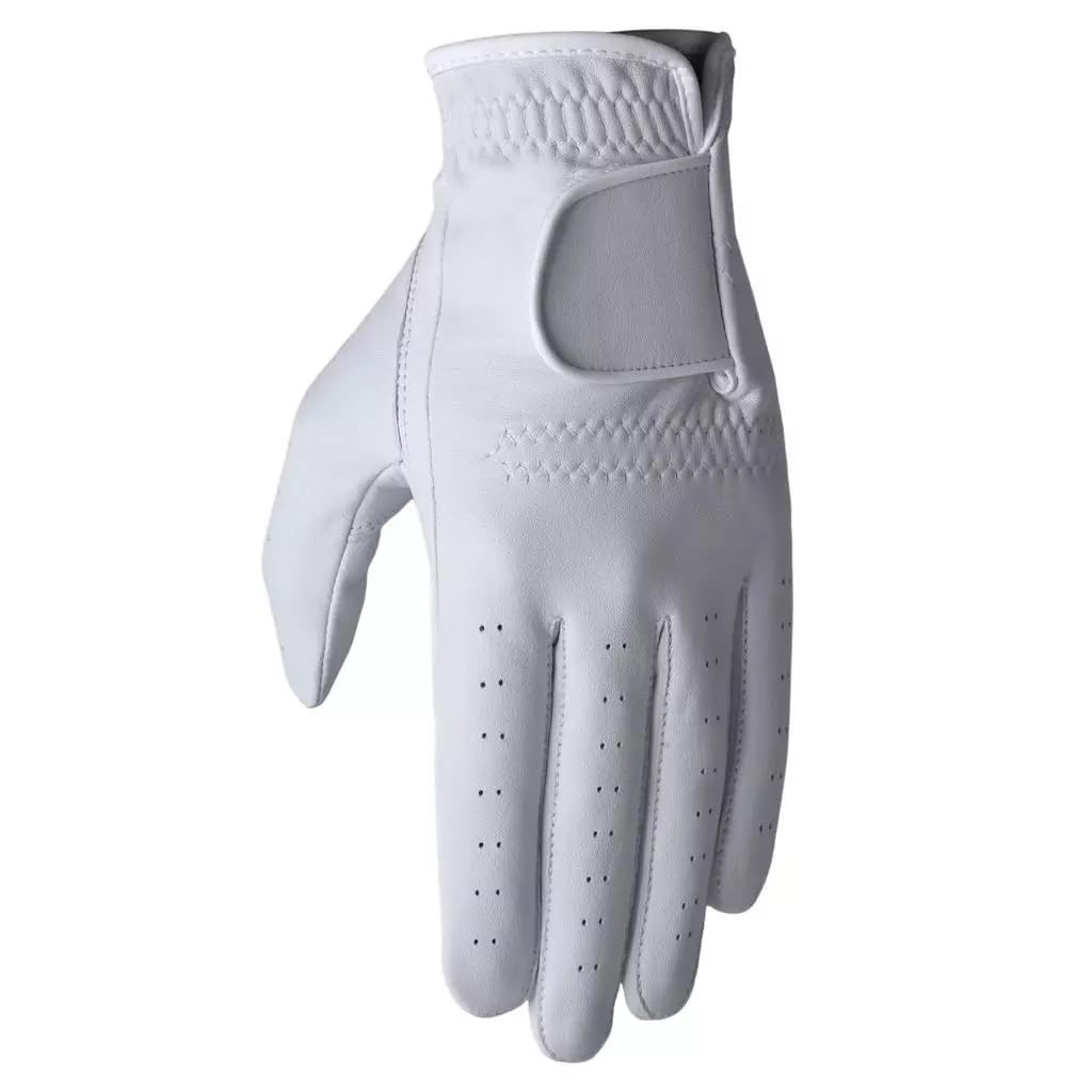 Men's Genuine 100% Cabretta Leather Golf Gloves, Made with Special Leather, Left Hand Glove (XX-Large)
