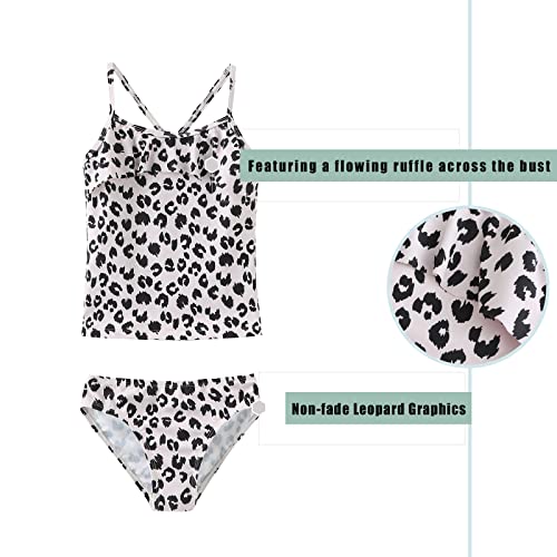 Girls Two Piece Swimsuits Tankini Bathing Suit for Kids Hawaiian Swimwear Set 3-16 Years3