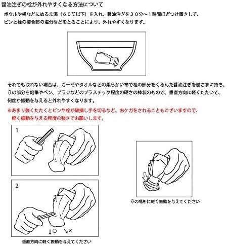 江戸前すり口醤油注ぎ Greaser, clear