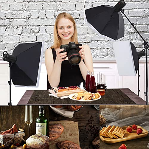 1PCS Food Photography Backdrops, Photo Backdrop Board, Wood Backdrop, 24x24 inch Flat Lay Backdrops, Backdrop for Photography, Waterproof Backdrop Board with 2 Bracket, Background Prop for photography