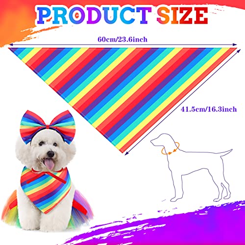 Amylove set de 3 accesorios Pride para perros pequeños y medianos miniatura 3